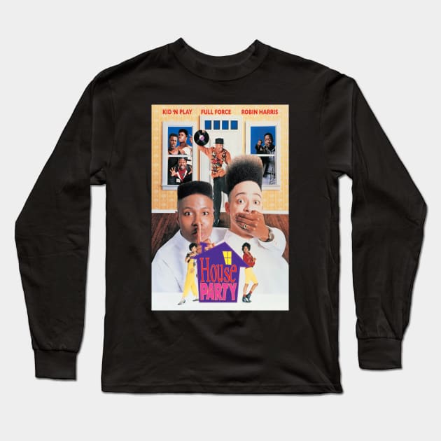 Kid 'N Play House Party Movie Poster Long Sleeve T-Shirt by Artist Club